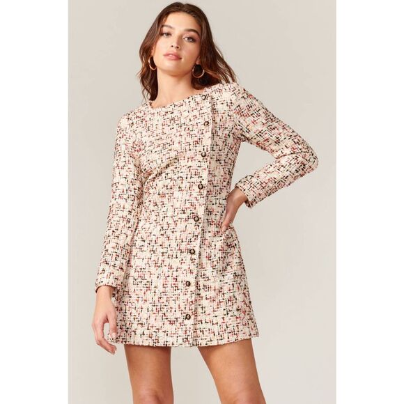 Adelyn Rae Felipe lurex tweed dress - Picture 1 of 6